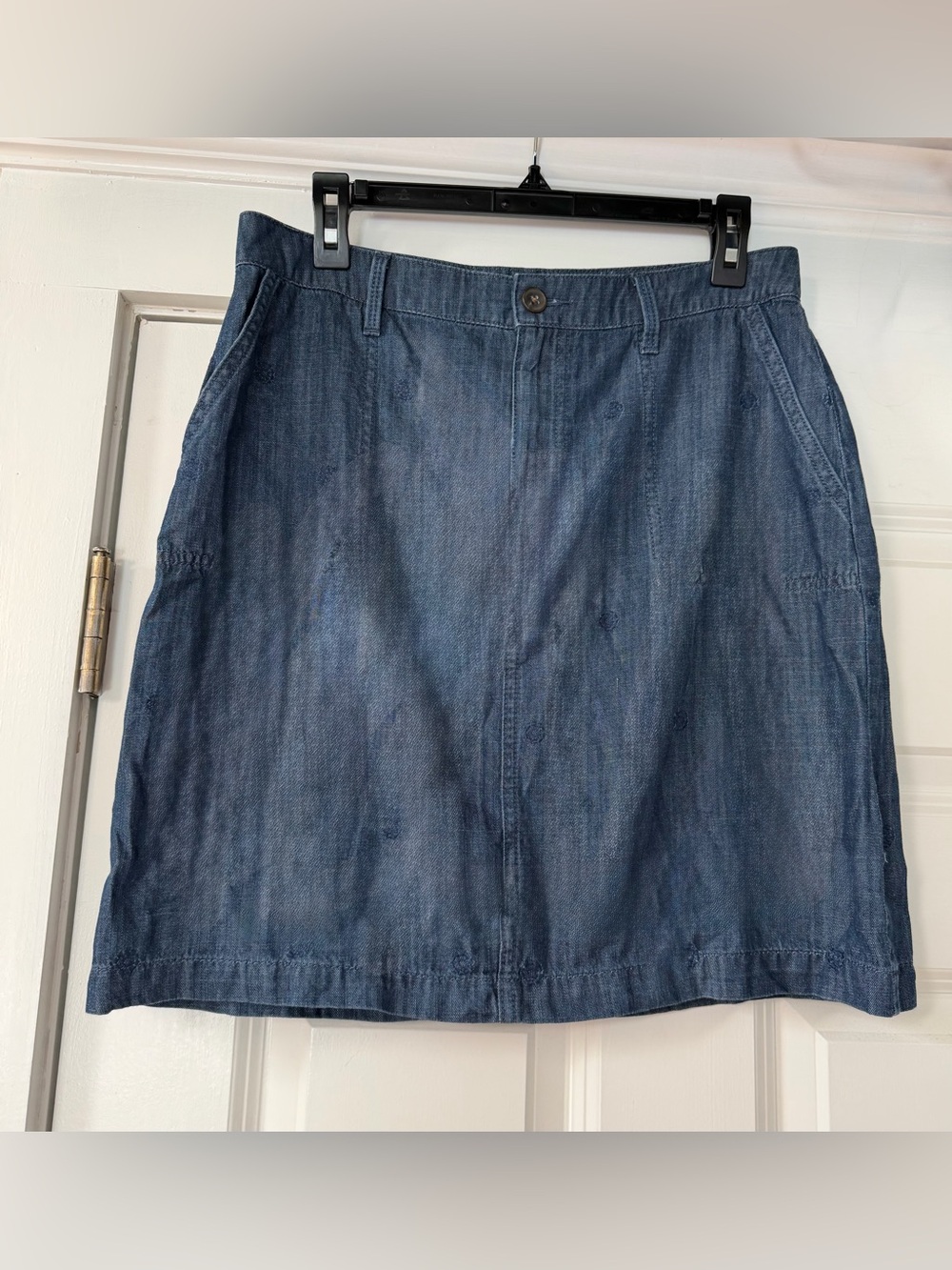 Talbots Dark Blue Denim Mini Skirt